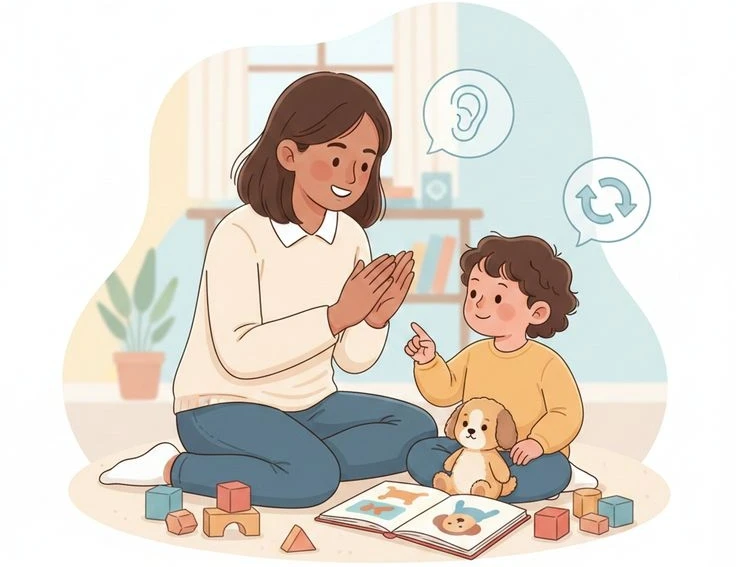 🗣️ Как разговорить мало говорящего ребёнка: 3 простые игры 🧸

🎲 Игра 1: «Эхо»
Вы говорите простой