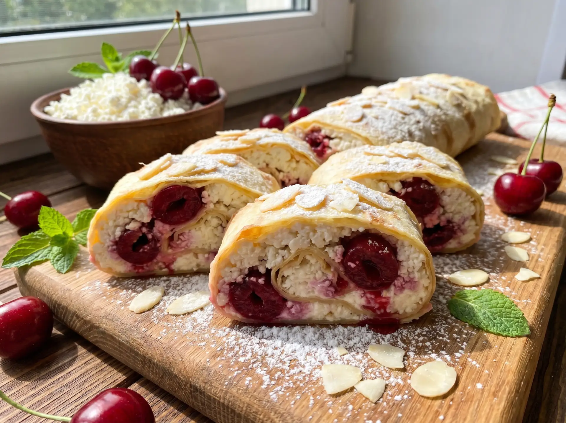Сочный диетический творожный рулет из лаваша 🥐🧀

Ингредиенты:  
- Бездрожжевой лаваш — 60 г 🥖  
-