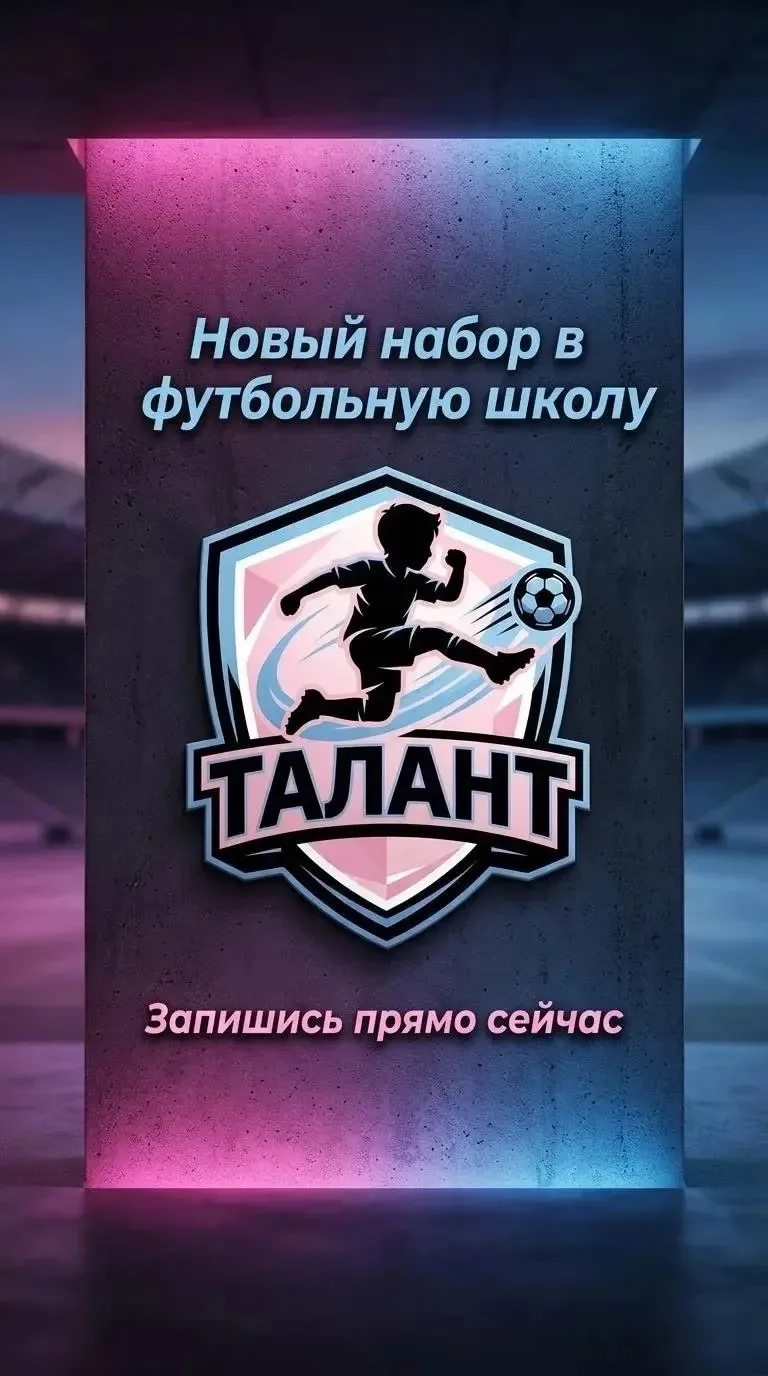 Набор в Детскую Футбольную школу «Талант».