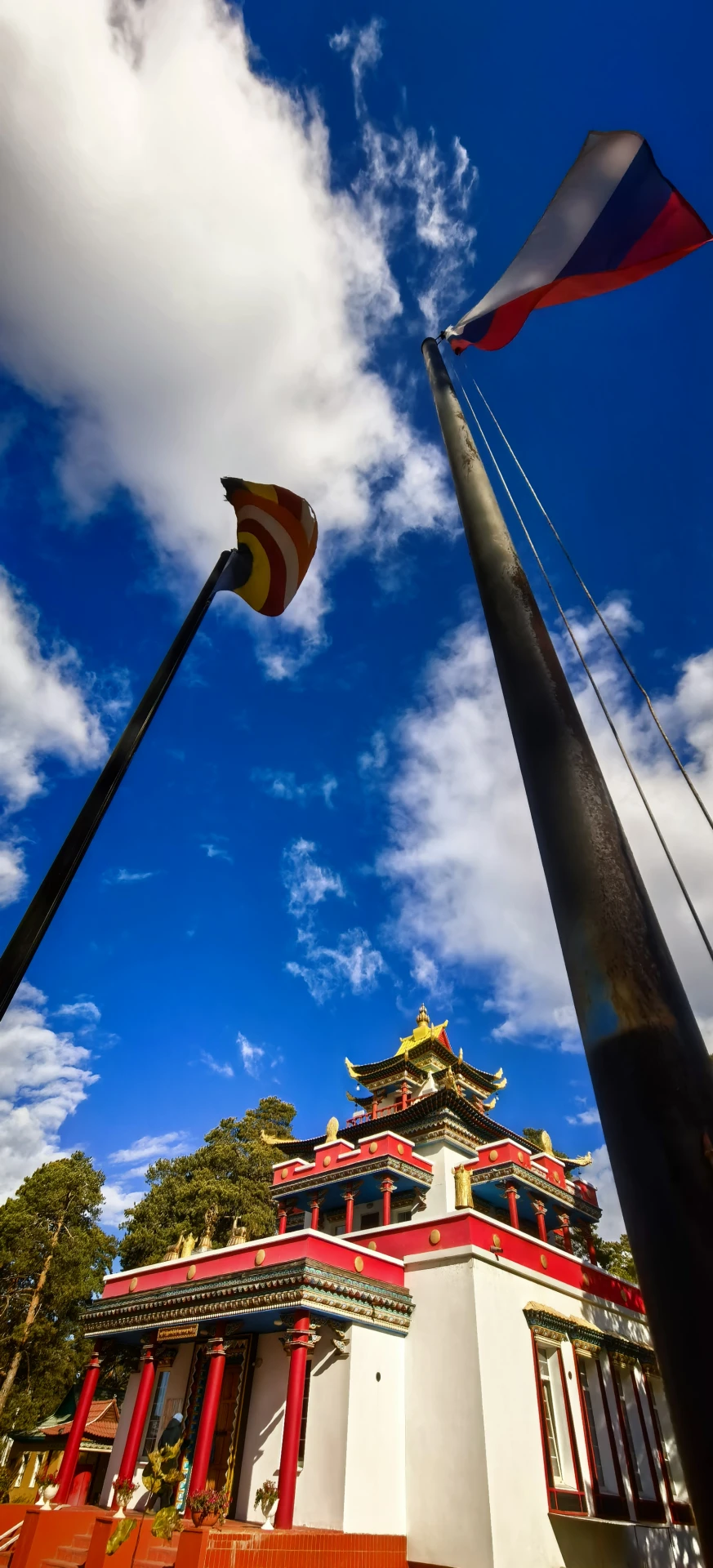 ⛩️🌤️ Небо над Читинским дацаном