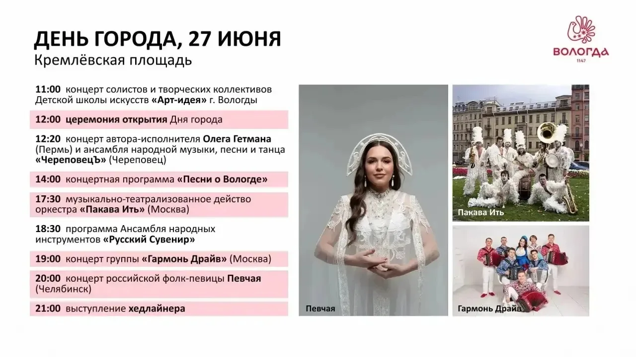 Обязательно сохраните! Программа Дня Города🔥🔥🔥🔥