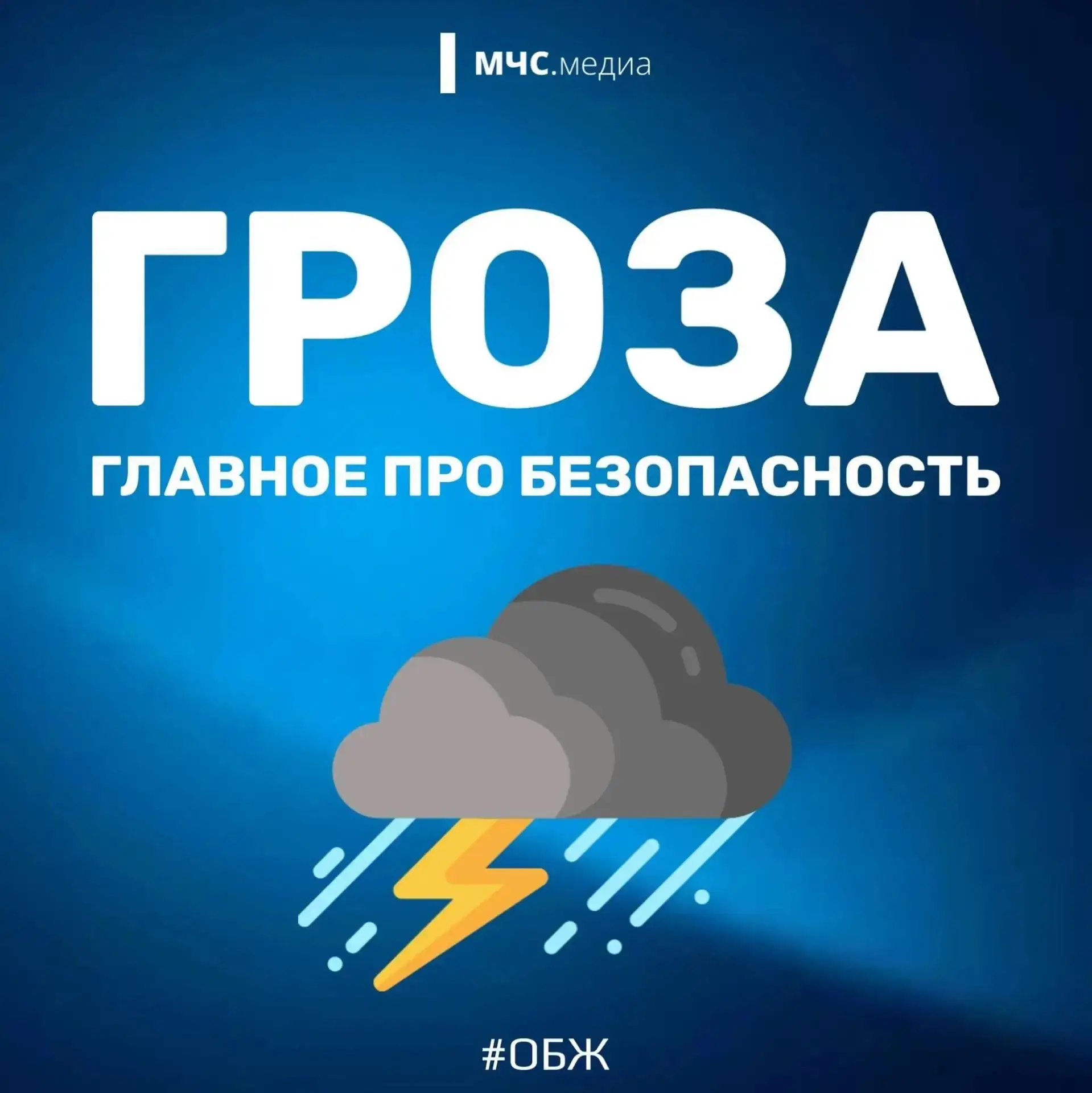 ⛈ Гроза, главные правила безопасности
