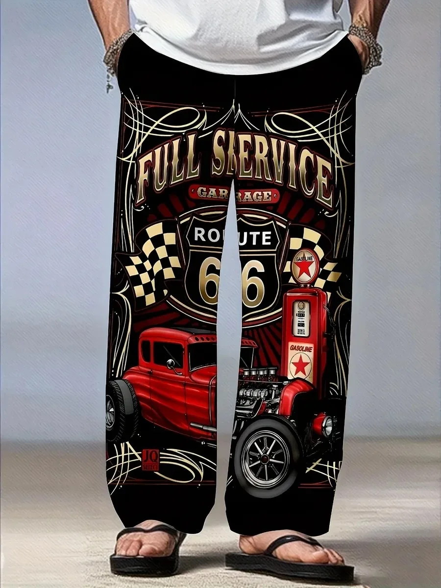 🔥 81%   | Мужские летние брюки Route 66 Hot Rod с 3D-принтом