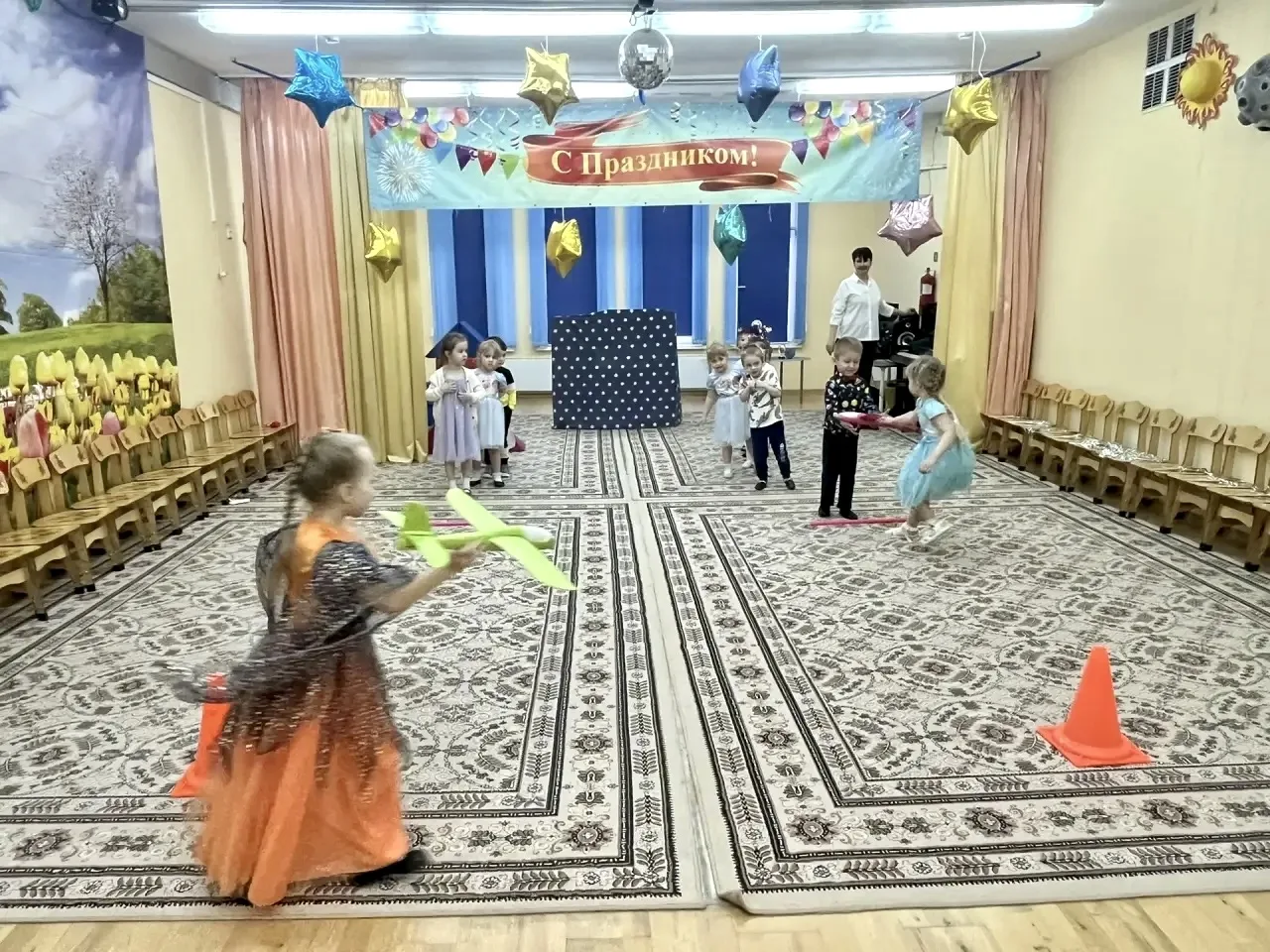 Первые в космосе  В преддверии Дня космонавтики в дошкольных отделениях прошли спортивно-музыкальные