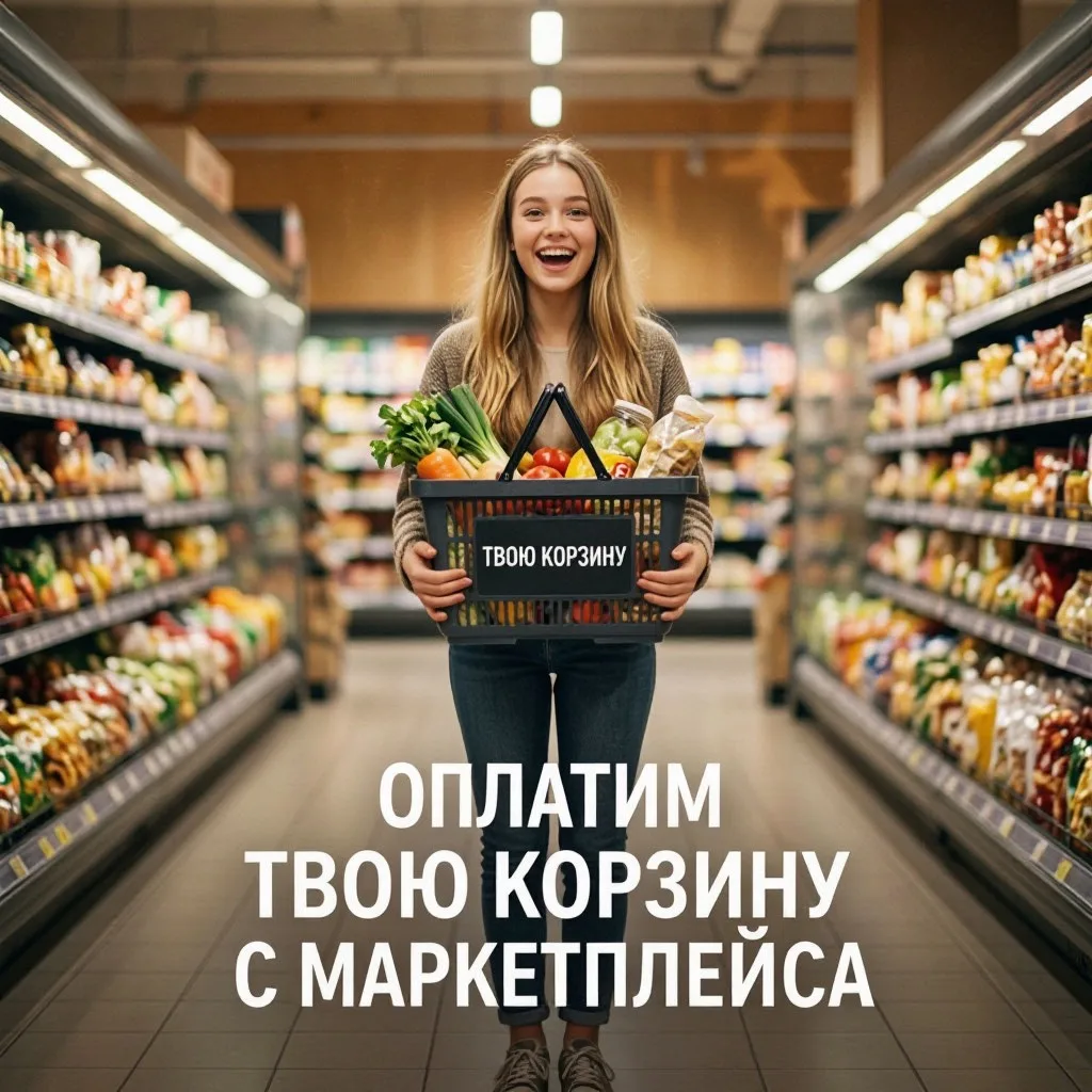 Мы вместе с классными каналами разыгрываем оплату корзины на маркетплейсе — бери всё, ч...