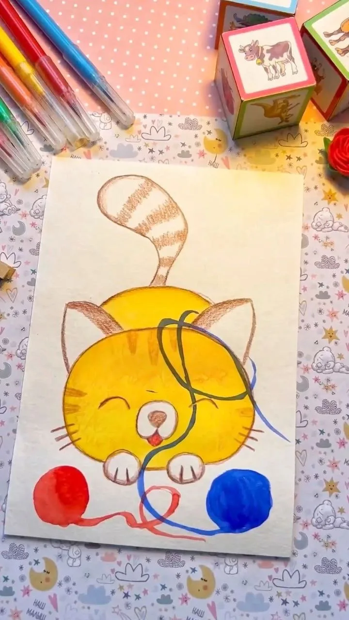 Рисуем котёнка