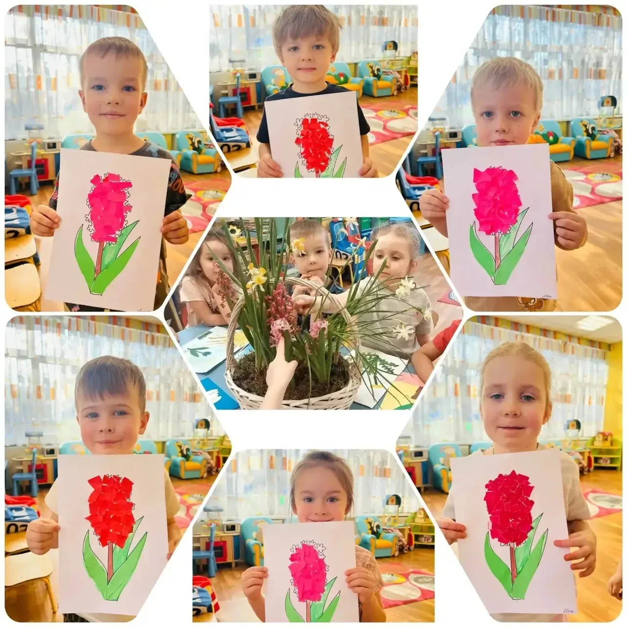 🌷 Весенняя сказка от наших малышей!  В детском саду прошло творческое занятие, посвященное первым ве