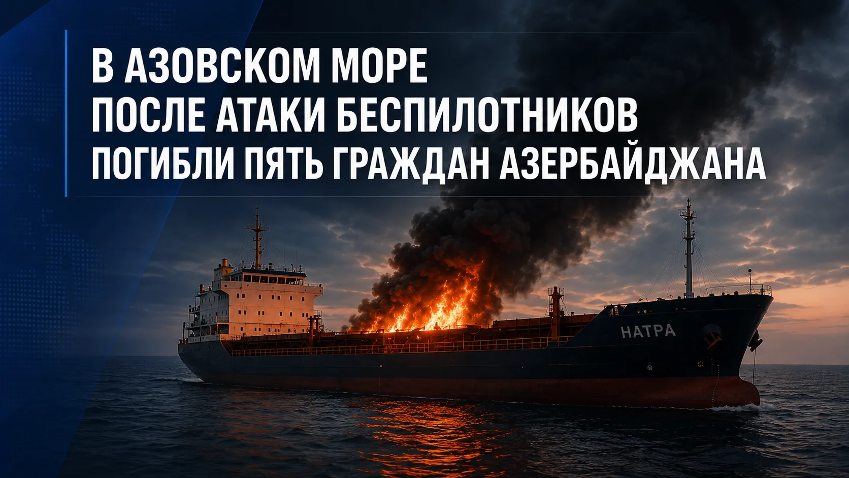 В Азовском море после атаки беспилотников погибли пять граждан Азербайджана.