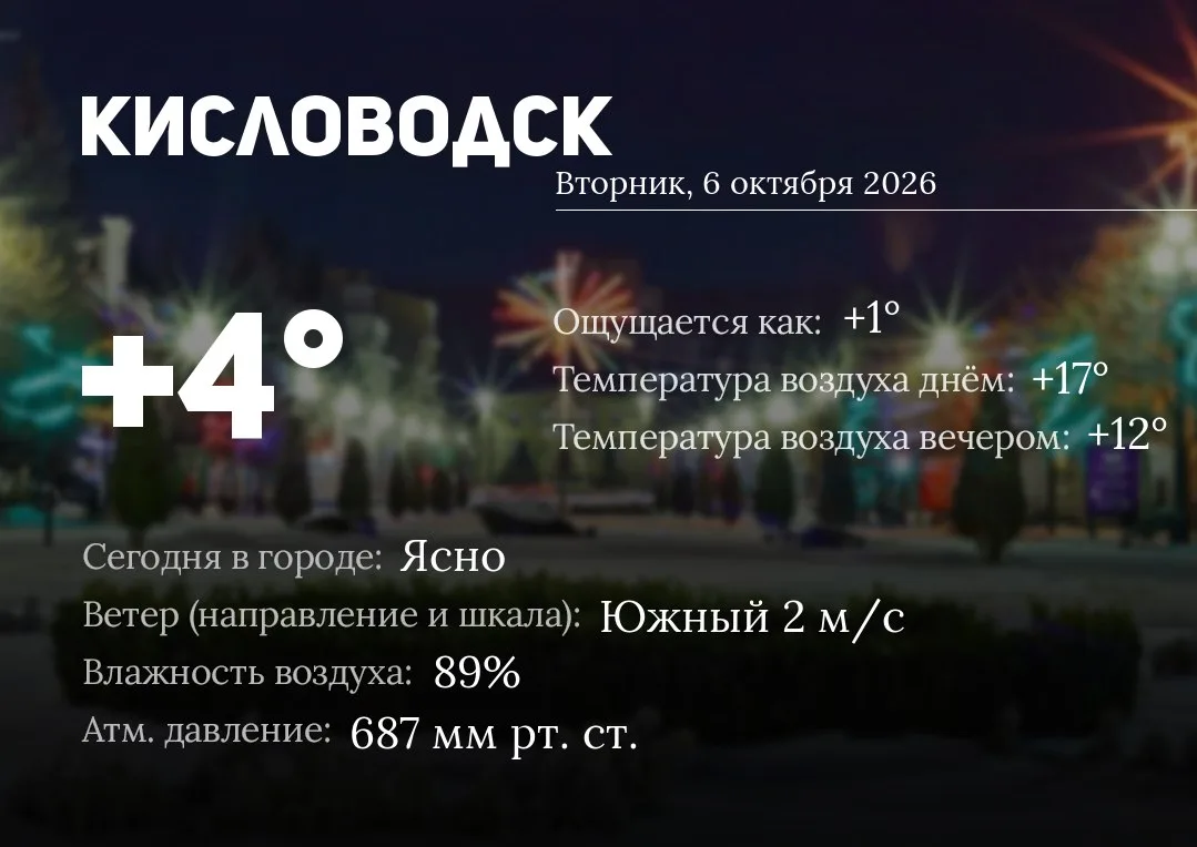 ☀️ Доброе утро, Кисловодск!