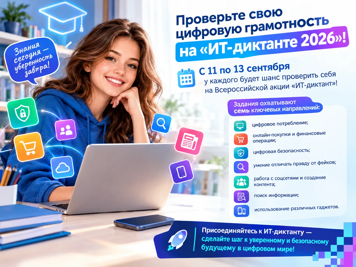 Проверьте свою цифровую грамотность на «ИТ-диктанте 2026»!