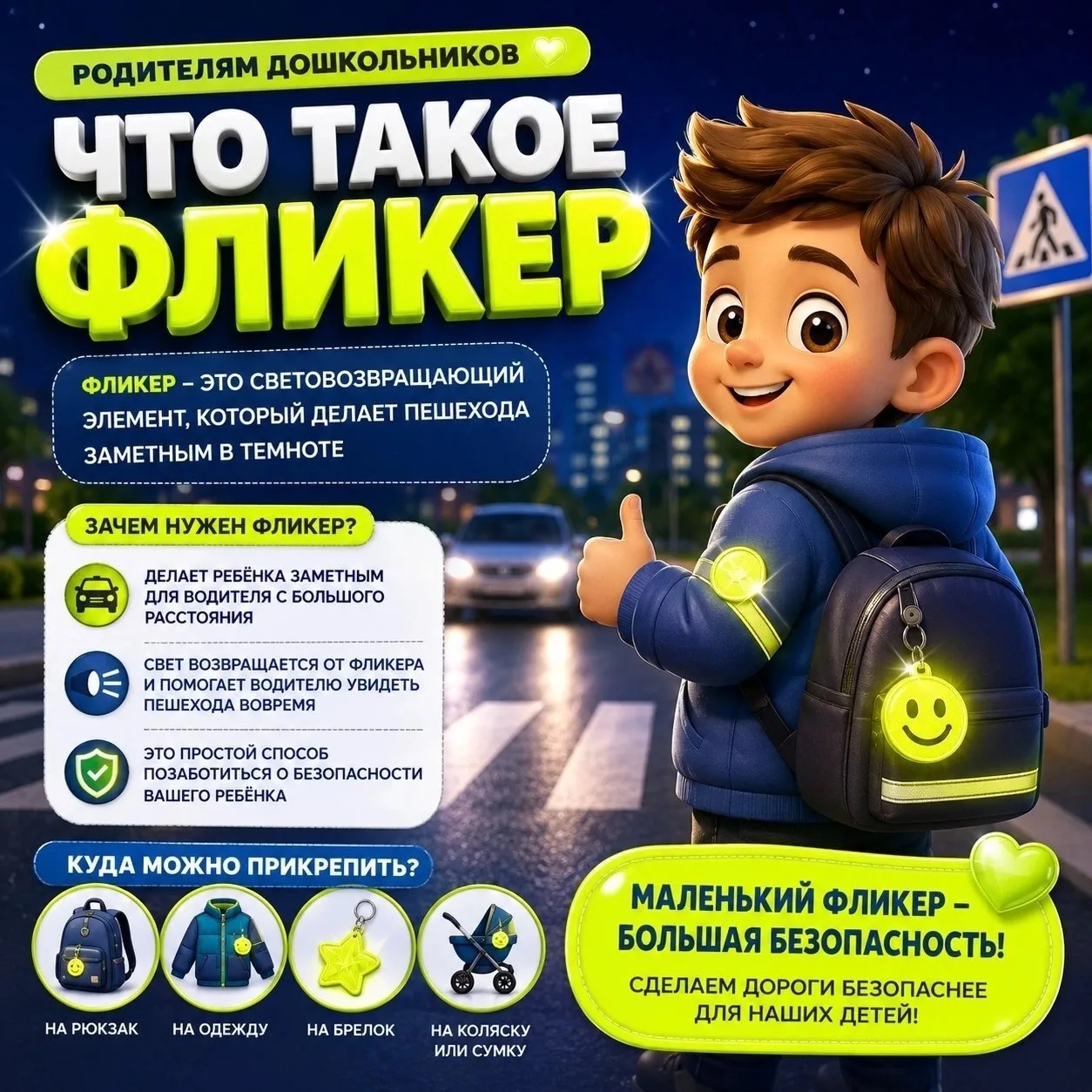 Маленький свет - большая безопасность!