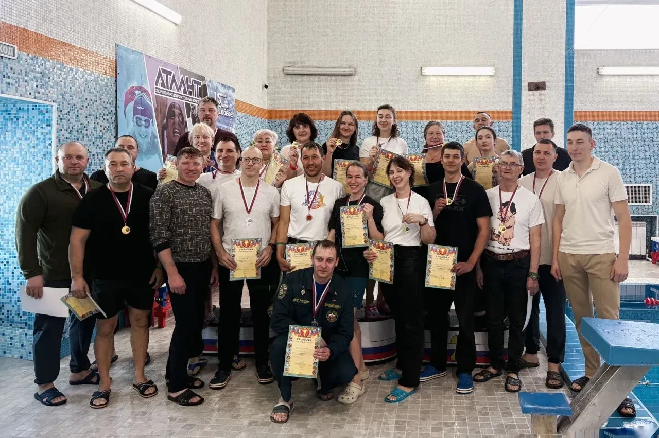 Сегодня в рамках корпоративной спортивной лиги прошли соревнования по плаванию!  В соревнованиях при