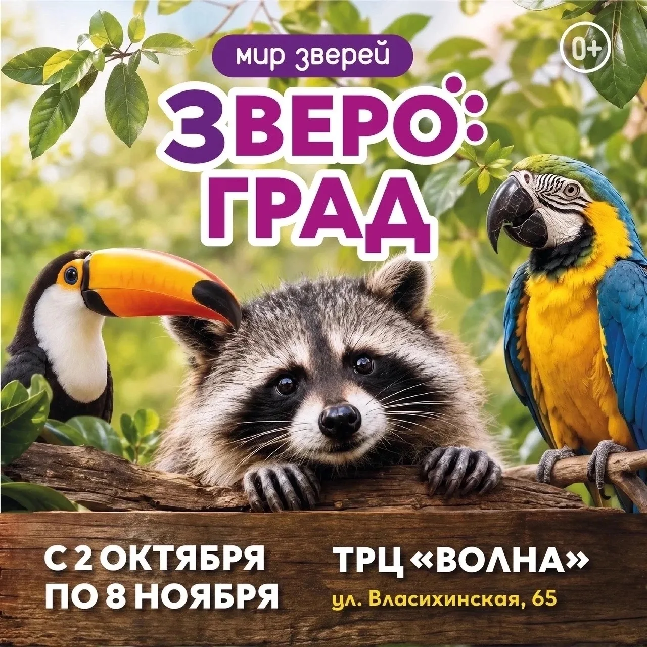 БАРНАУЛ! Еноты и обезьянки — совсем рядом 🐾