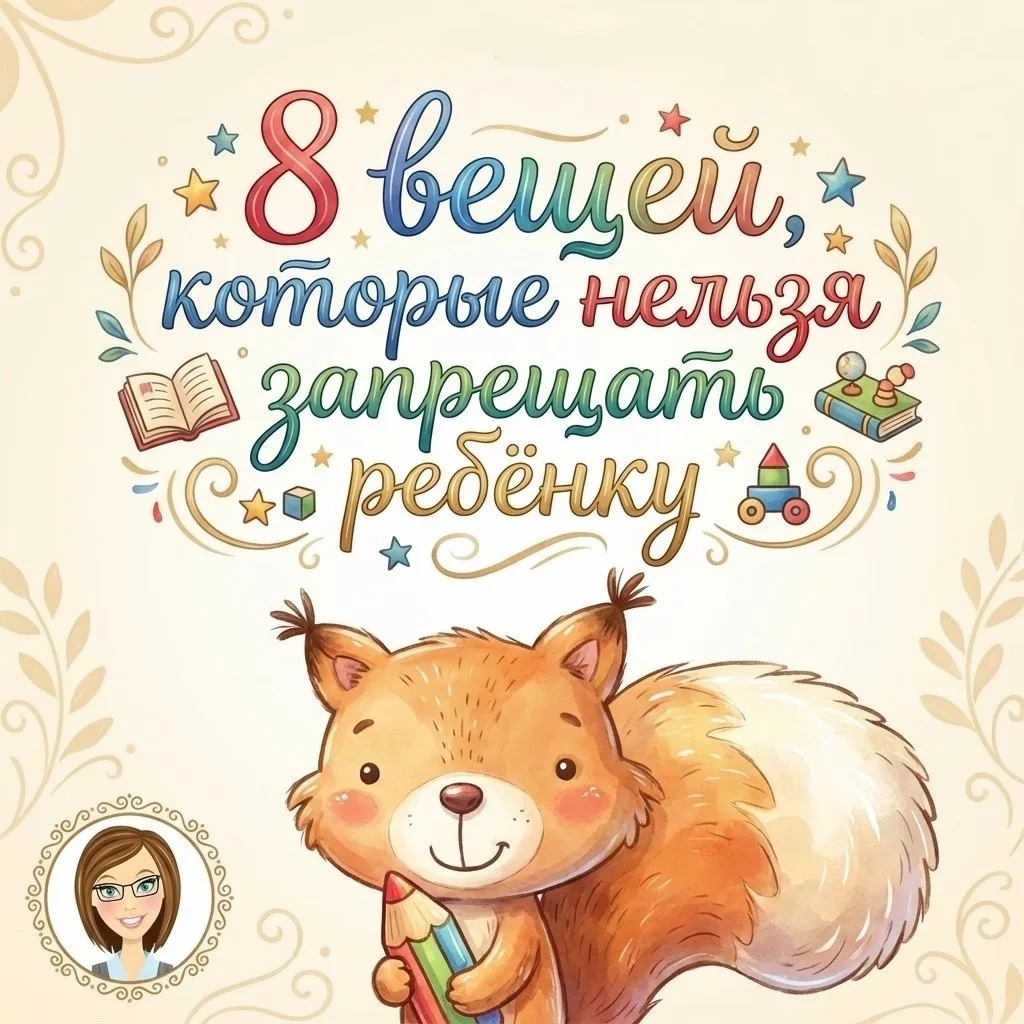 8 ВЕЩЕЙ, КОТОРЫЕ НЕЛЬЗЯ ЗАПРЕЩАТЬ РЕБЁНКУ: