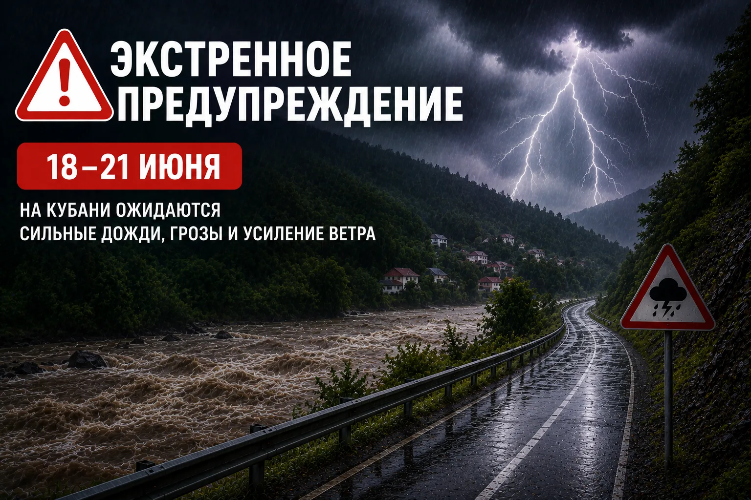 ⚠️🌧 Экстренное предупреждение