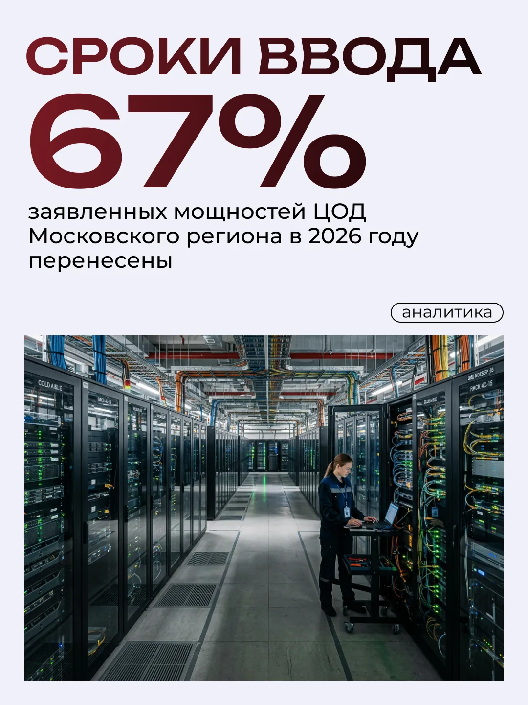 Заявленные планы по вводу ЦОД опережают фактические возможности рынка 📈