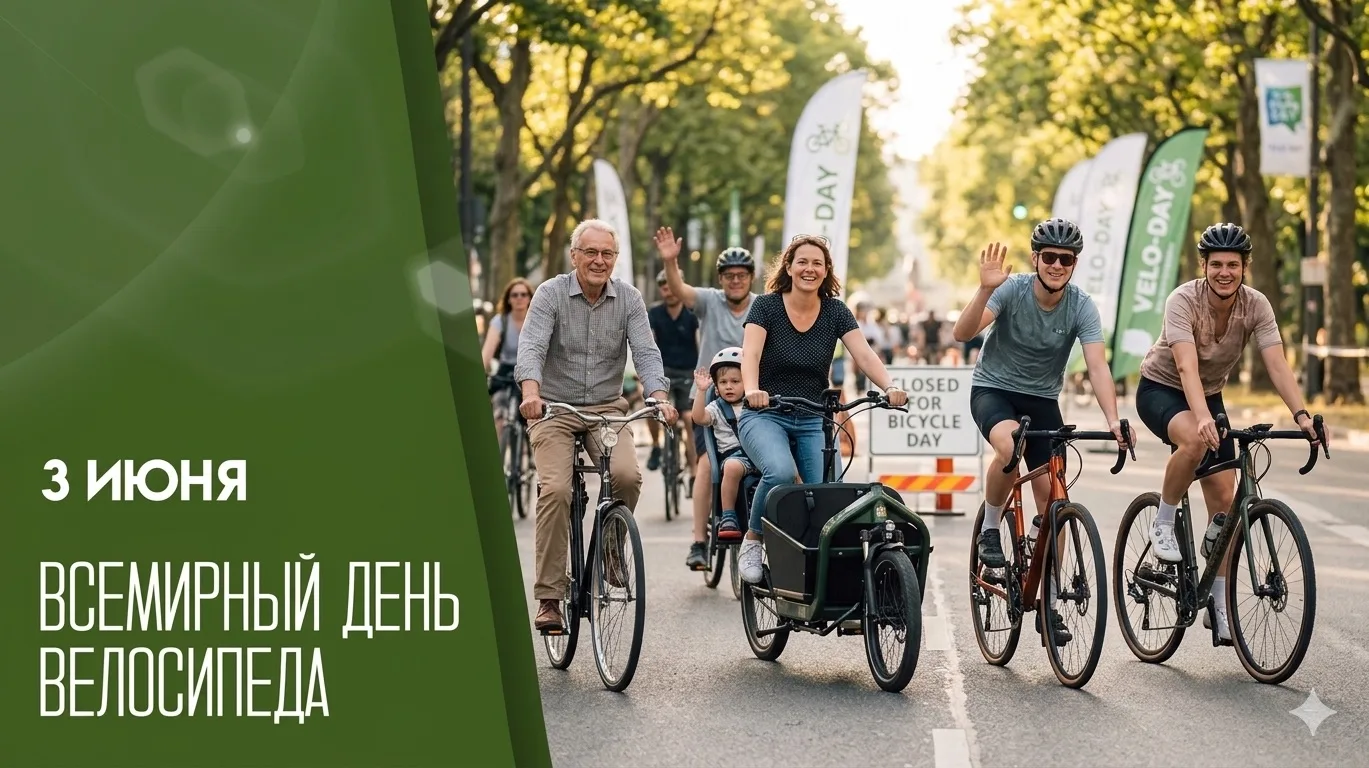 3 июня — Всемирный день велосипеда