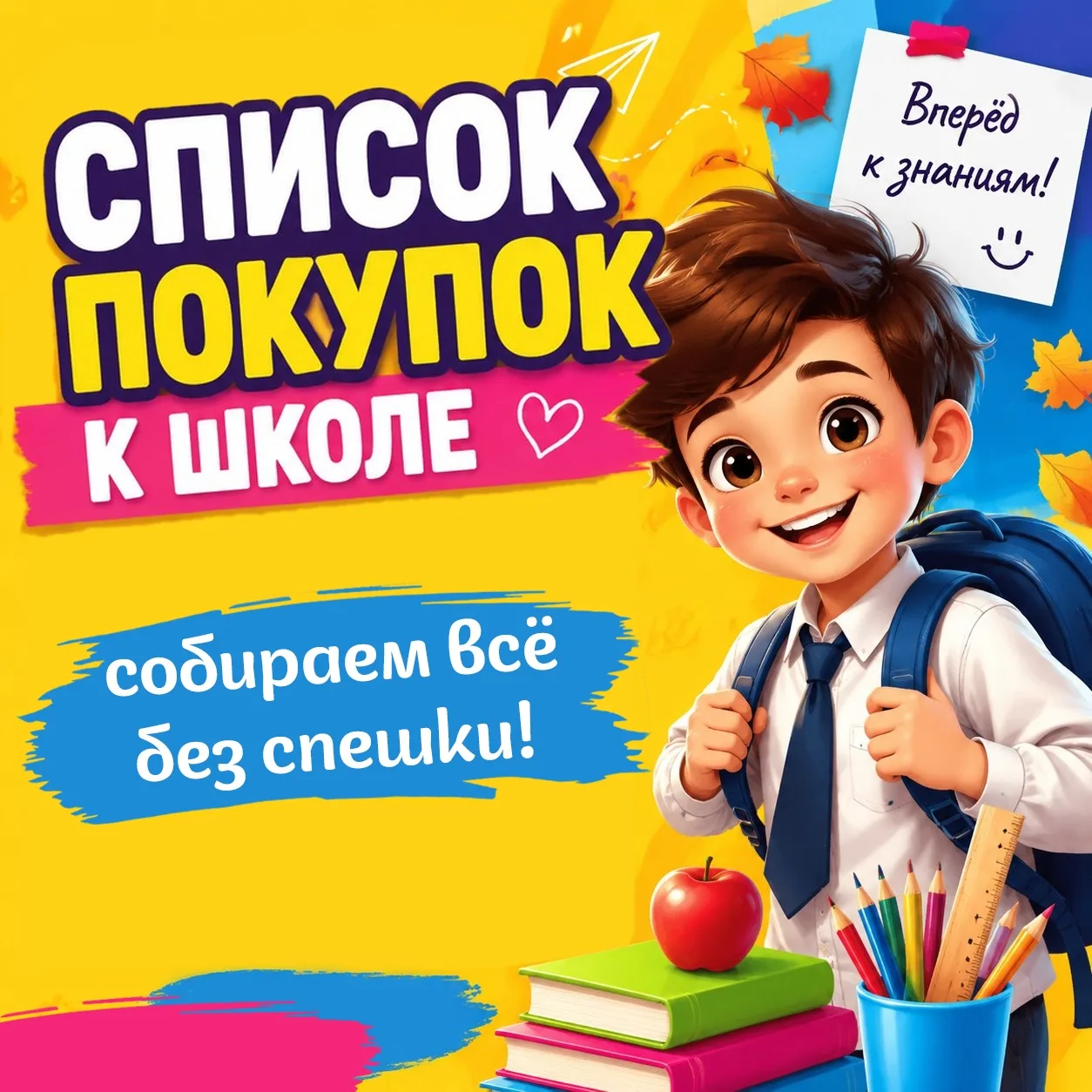 «А мы точно ничего не забыли?» — этот вопрос звучит в каждом доме в августе.