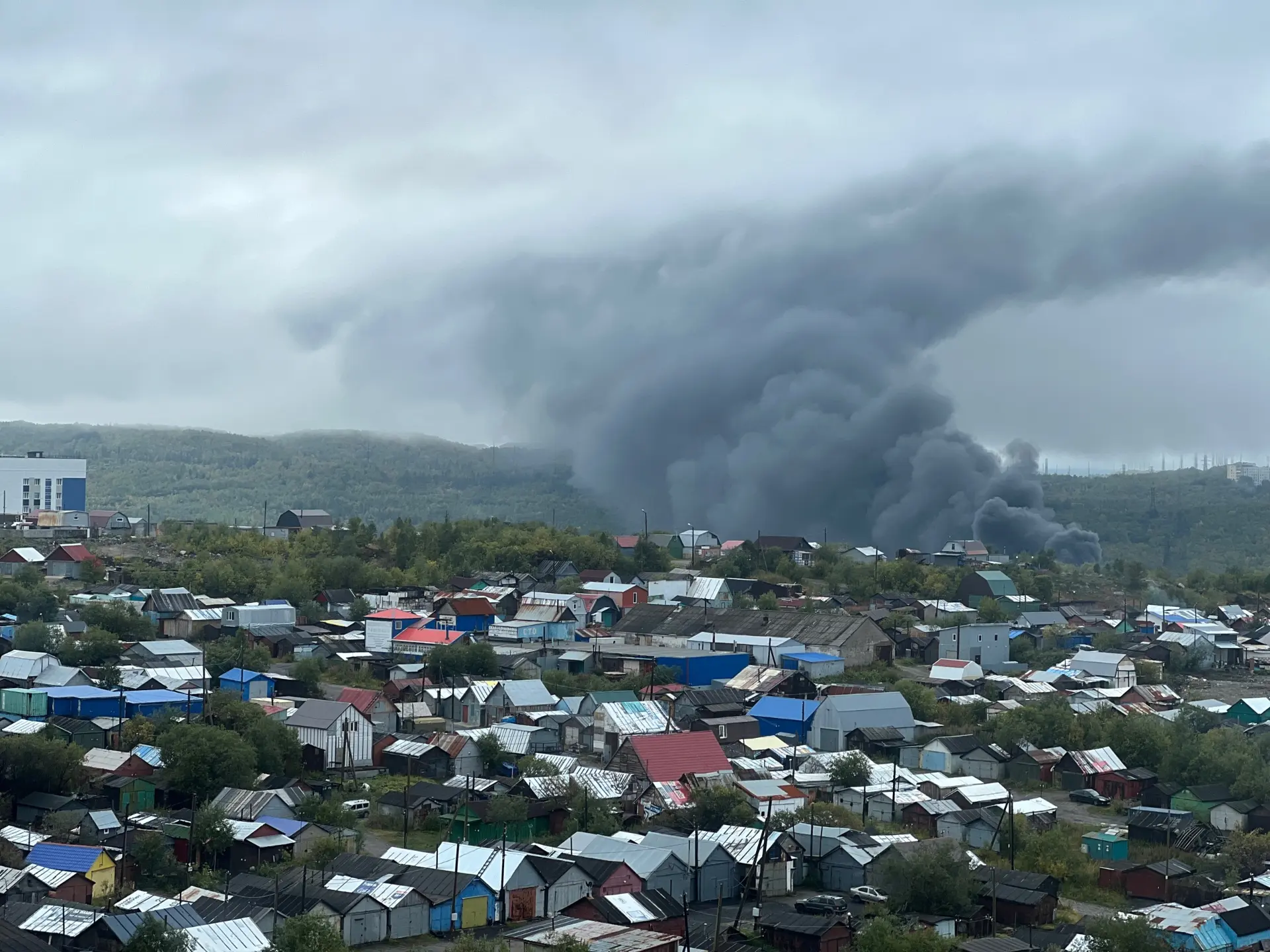 Пожар на Заводской.