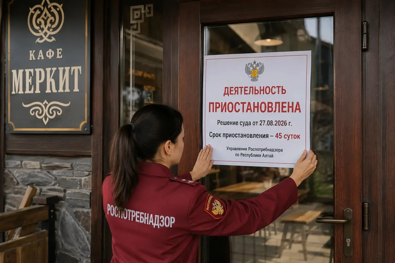 Приостановлена деятельность кафе «Меркит»