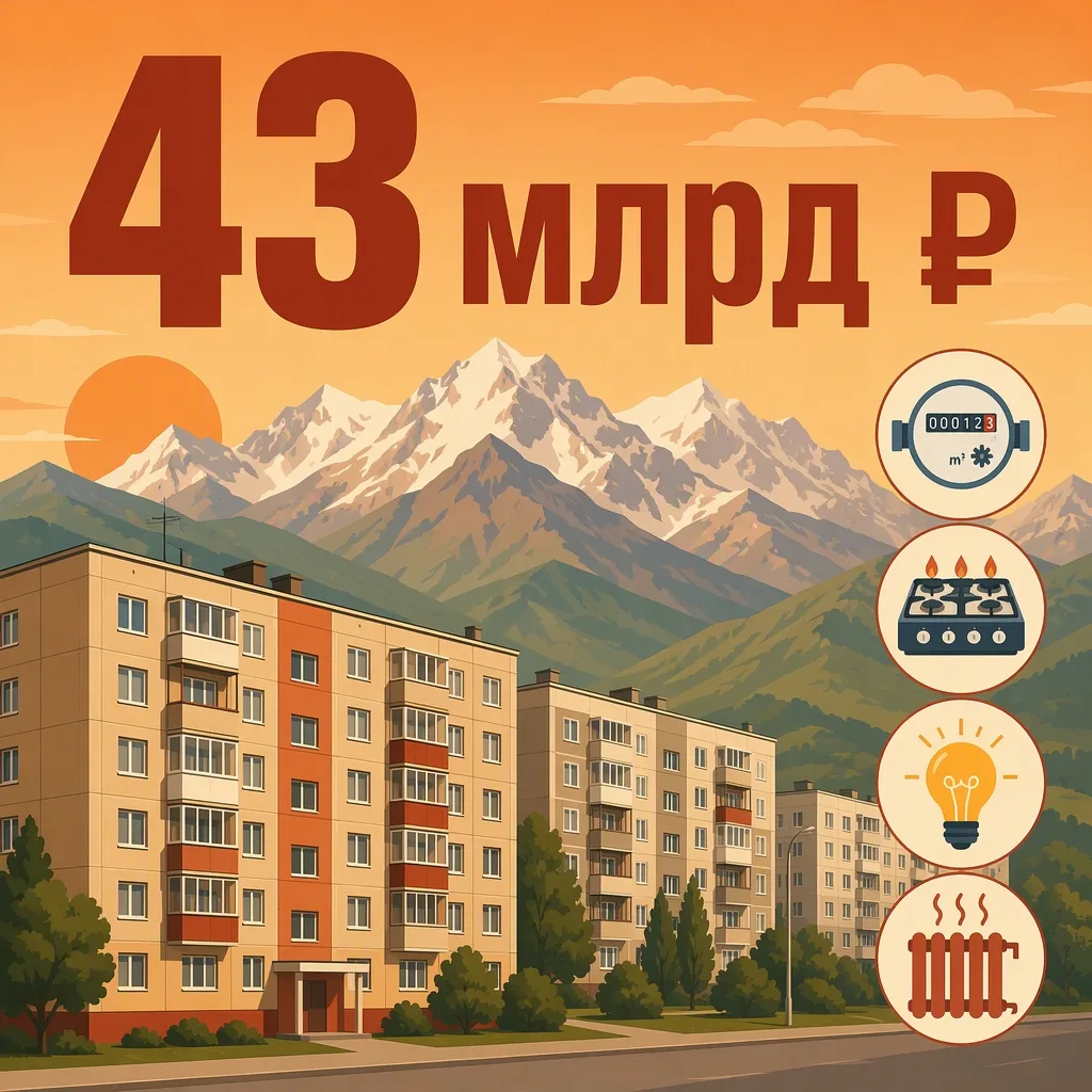 💥Общий долг регионов Северного Кавказа за услуги ЖКХ превысил в этом году более 43 млр...