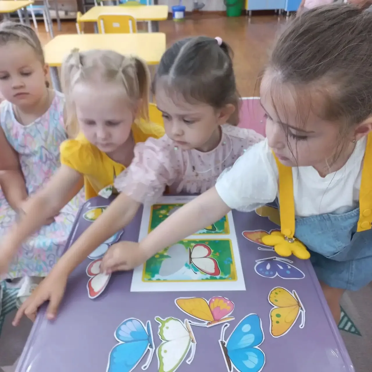 «Найди половинку бабочки»