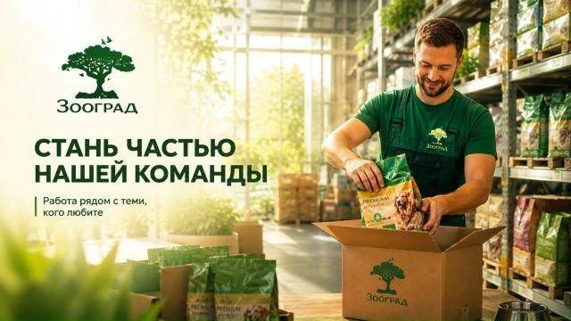 В компанию «Зооград» требуются:

Грузчик на склад

• ЗП 120 000₽ на руки
• График работы 5/2 с 08:00