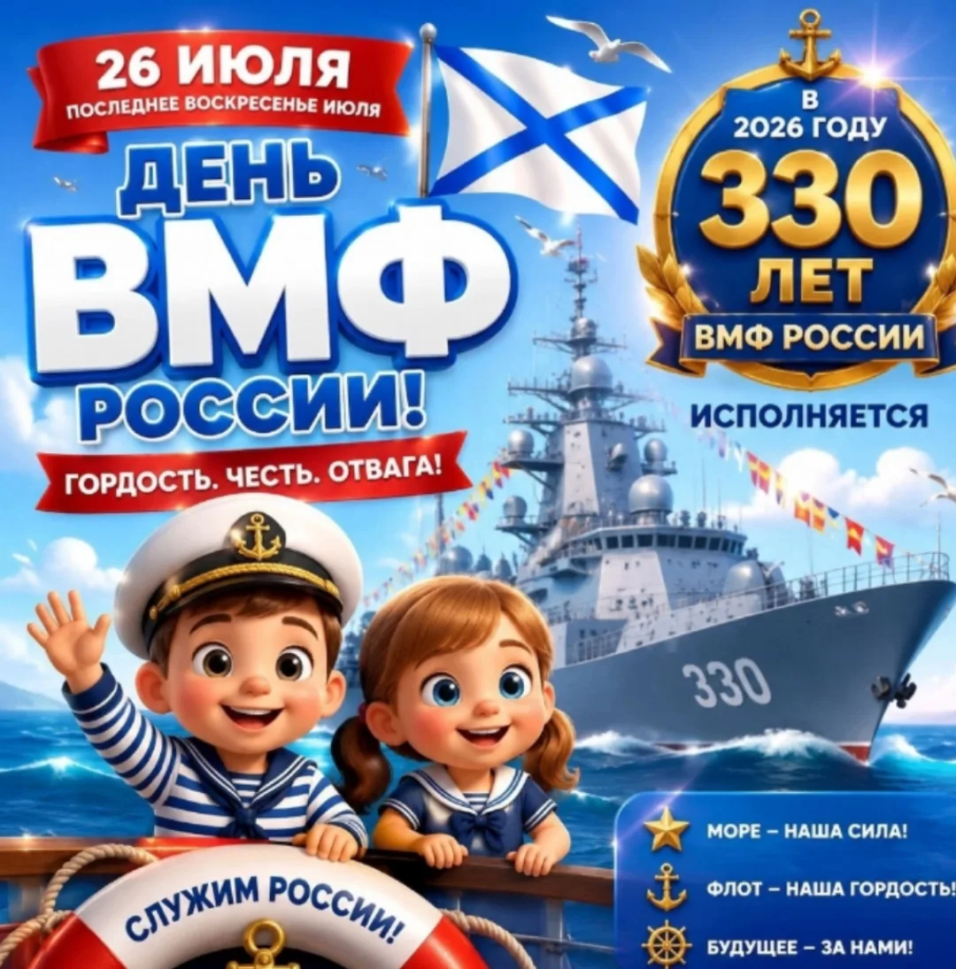 🇷🇺 С Днем Военно-Морского Флота России! ⚓️

Сегодня в нашей стране отмечается праздник мужественны