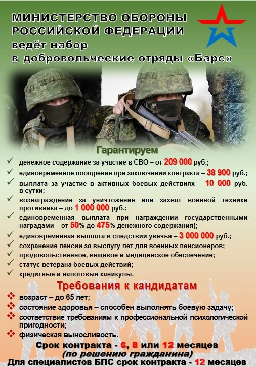 ВСТУПАЙ В РЯДЫ ДОБРОВОЛЬЦЕВ!ЗАЩИТИ Родину!!! Подробную информацию смотрите в прикрепленном файле