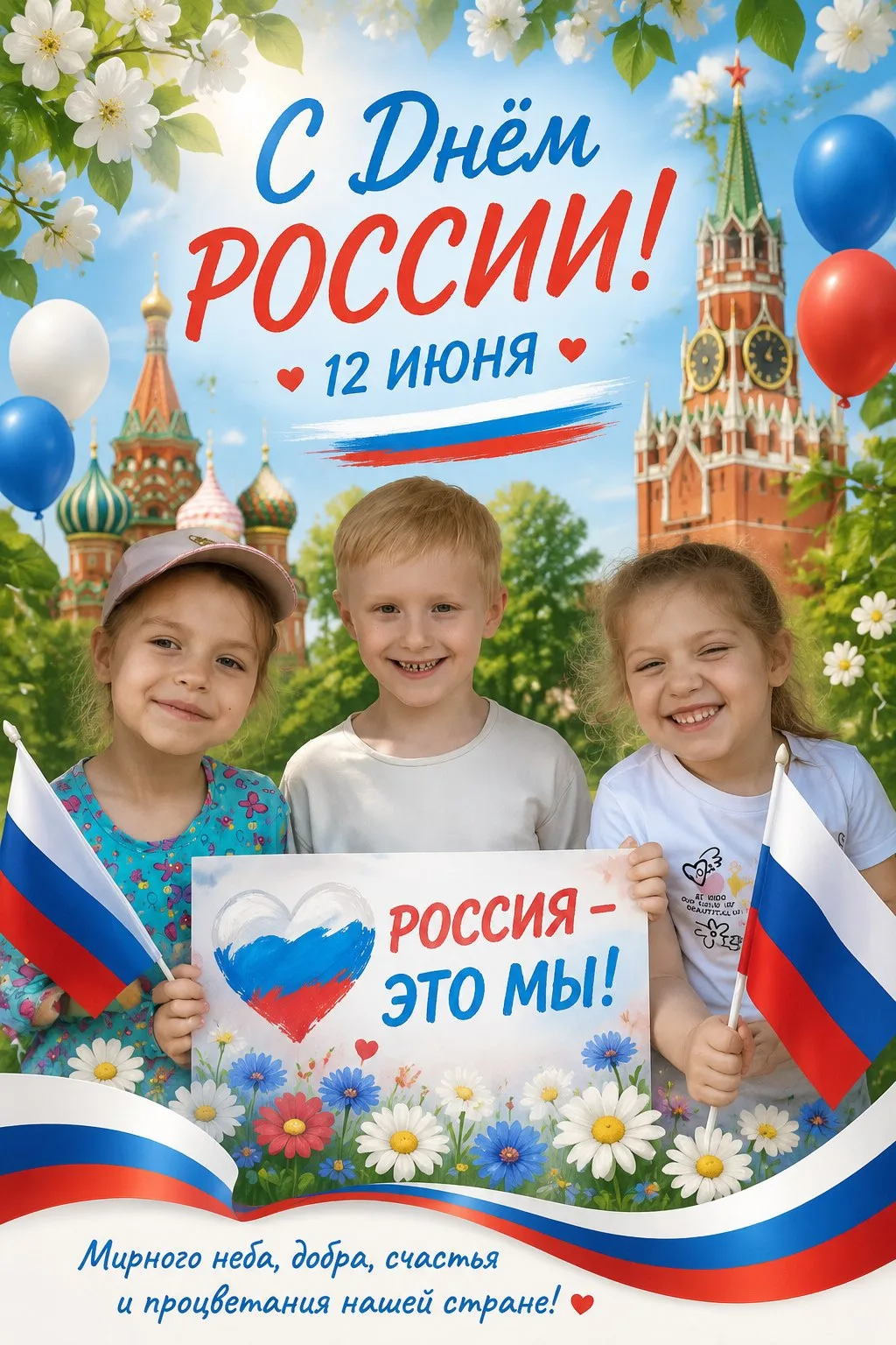 🎉 Поздравляем с праздником — Днем России! Мы гордимся нашей великой Родиной и растем вместе с ней. 