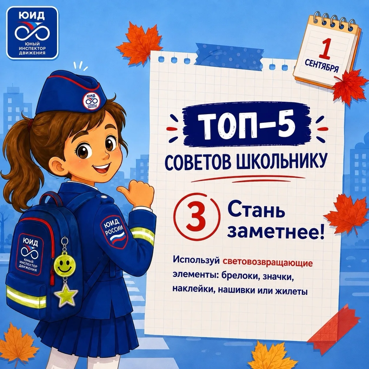 🚦📚 Топ-5 советов школьнику: готовимся к безопасному учебному году!