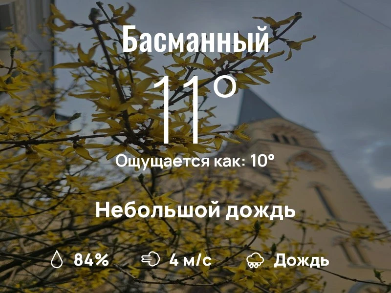 Что с погодой в Басманном?