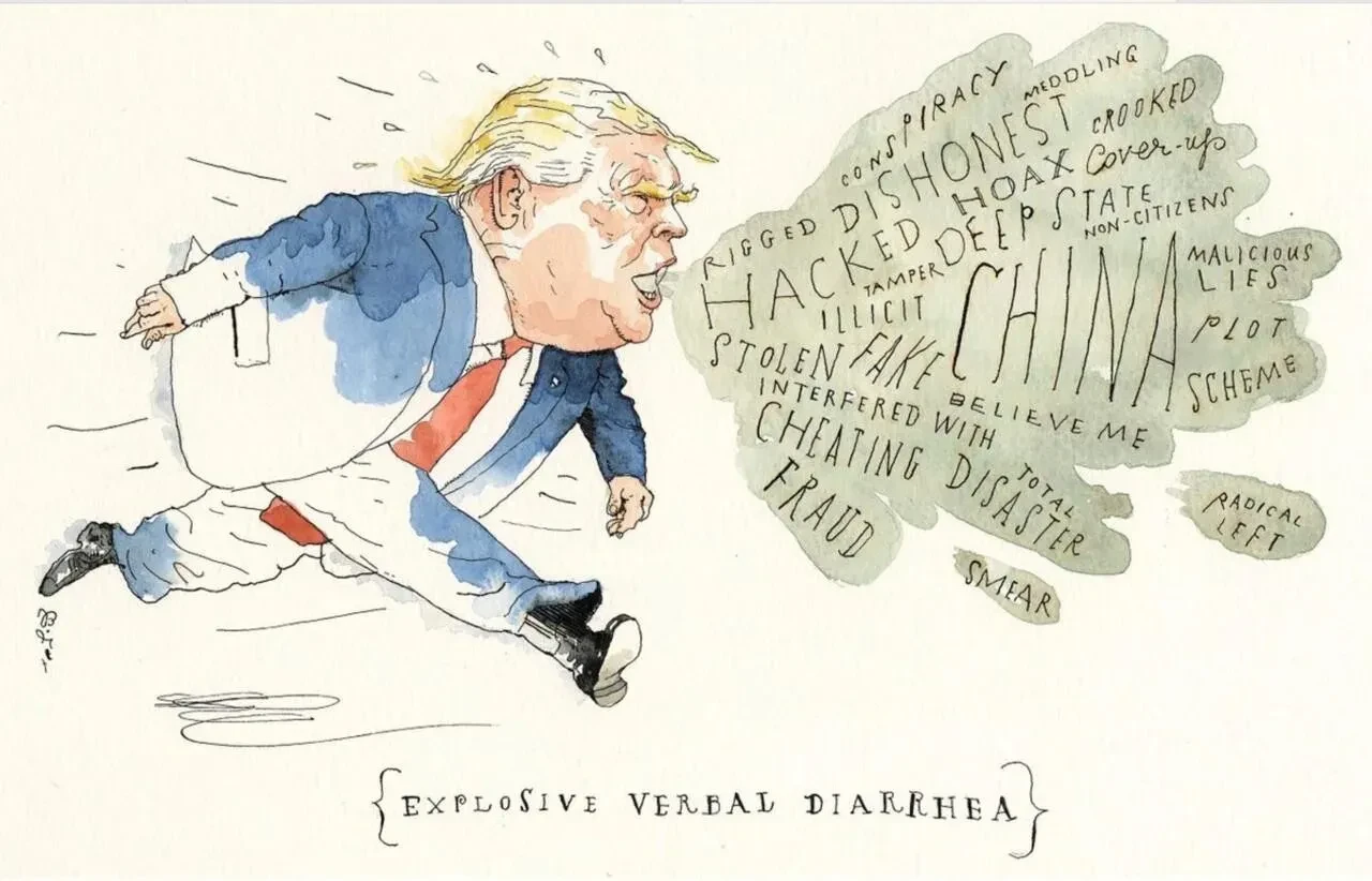 «Взрывная словесная диарея». Издание The New Yorker поставило диагноз Дональду Трампу. 

Правда, неп