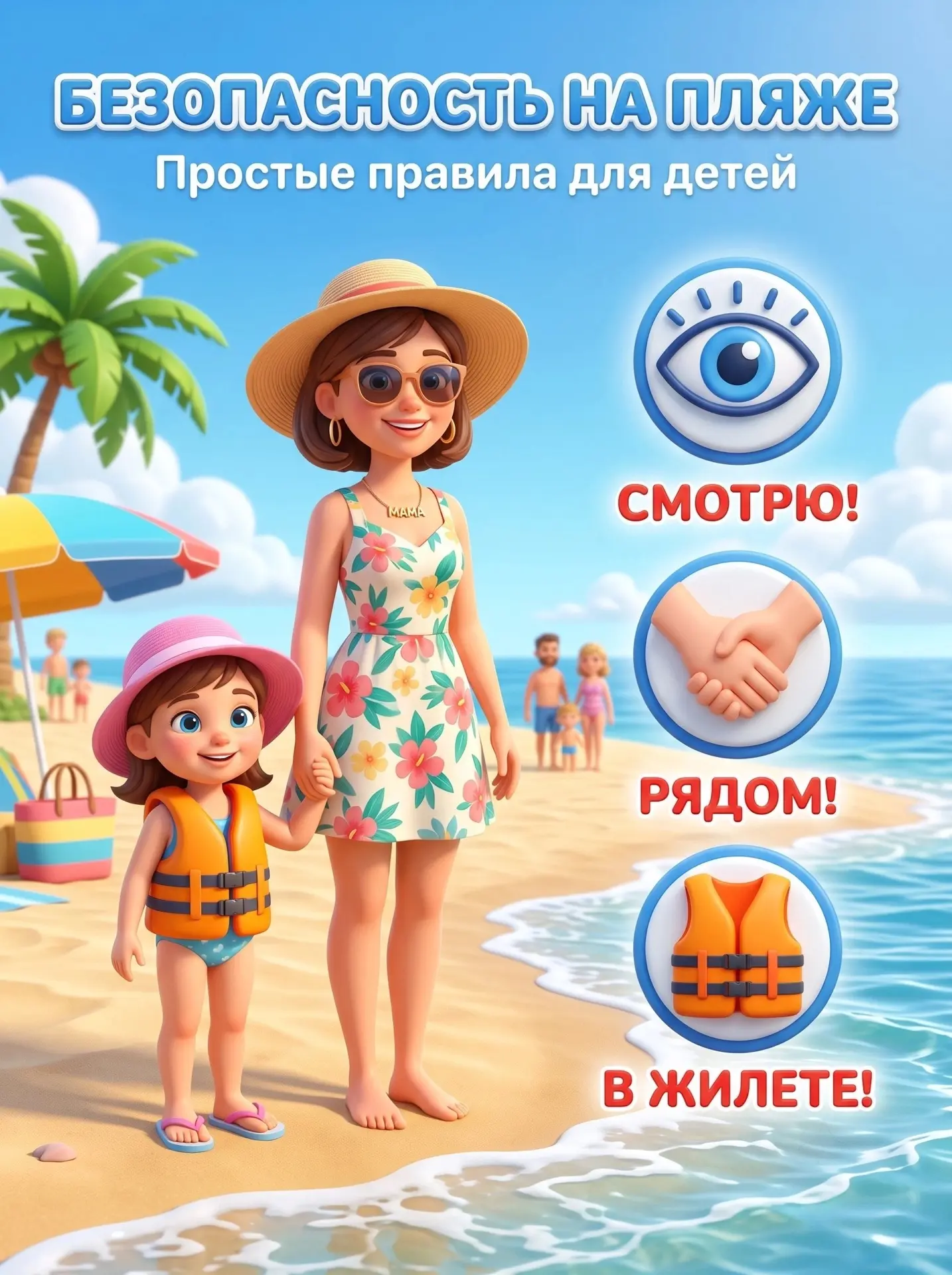 Лето у воды — время самых ярких воспоминаний! Но чтобы они были только счастливыми, помним о главном