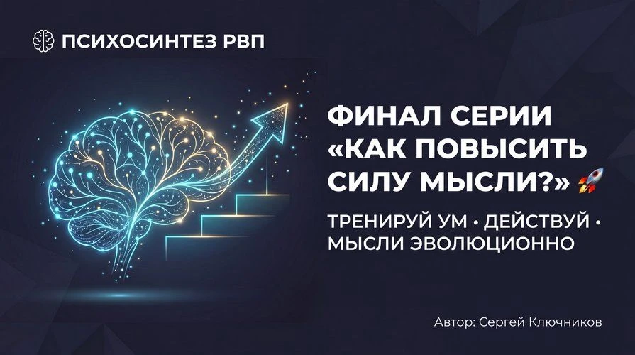 Сегодня финал серии «Как повысить силу мысли?» 🚀