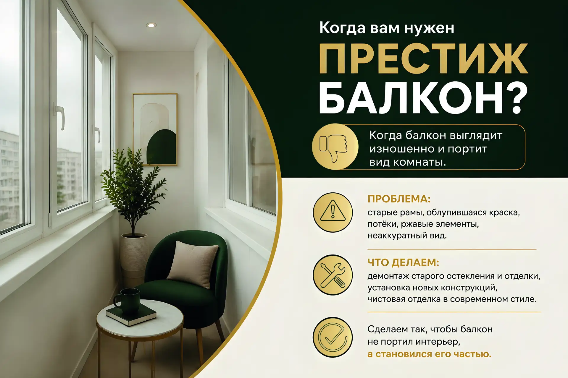 Когда вам нужен ПРЕСТИЖ БАЛКОН?