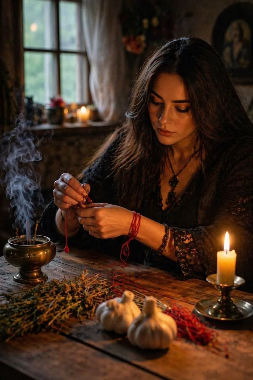 🕯🌿 КРАСНАЯ НИТЬ — УЗЕЛ ЗАЩИТЫ
(изгнание зла • связывание вреда • защита)

Не всякое зло словом гон
