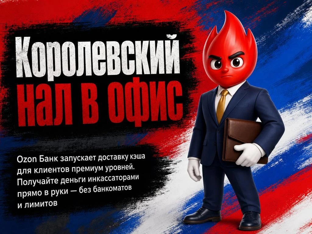 Забудьте про банкоматы и лимиты на наличные 💸! Ozon Банк выводит премиальный сервис на...