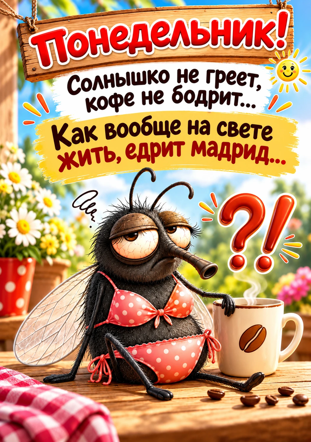 💚💛❤️ Настроение в открытке.