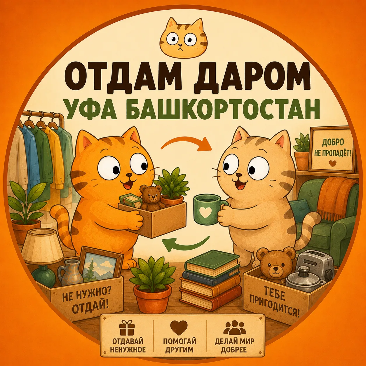 Присоединяйтесь в канал, там мы публикуем только те объявления которые отдают ДАРОМ