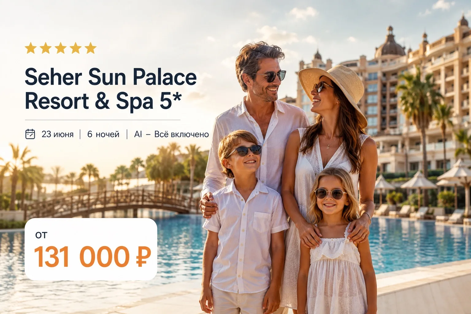 🌴 Отличный отель в Турции🌴

✨ Seher Sun Palace Resort & Spa 5* — отличный вариант для тех, кто хоч
