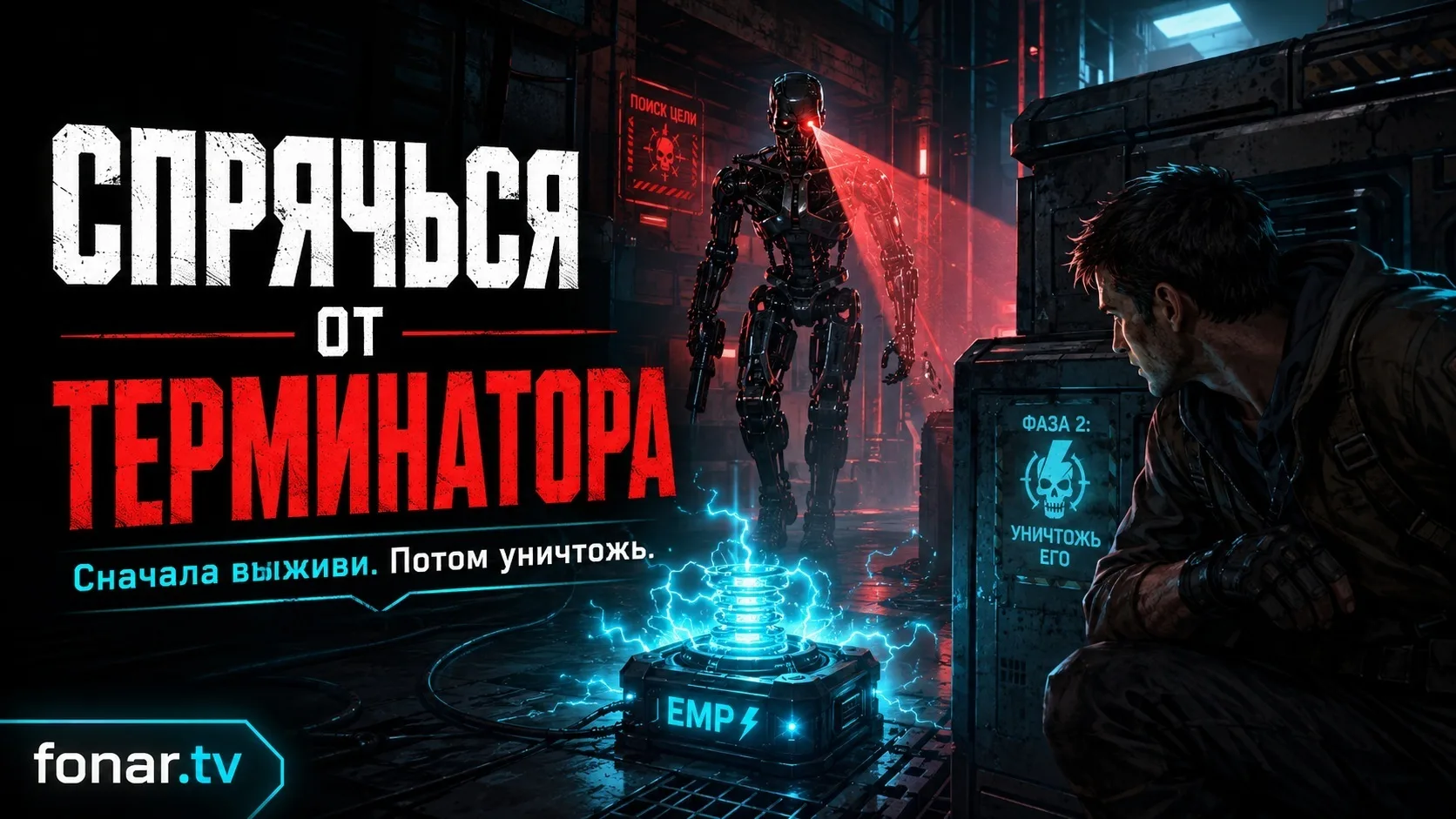 В этой игре всё начинается с очень плохой новости: Терминатор уже ищет вас. Он ходит по...