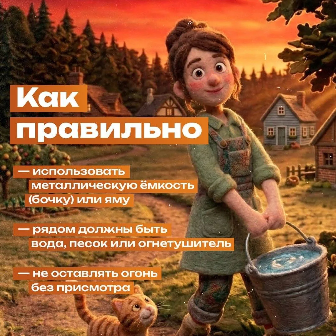 Весна — время уборки и очищения 🌱  Многие наводят порядок на участках и задумываются о сжигании мусо