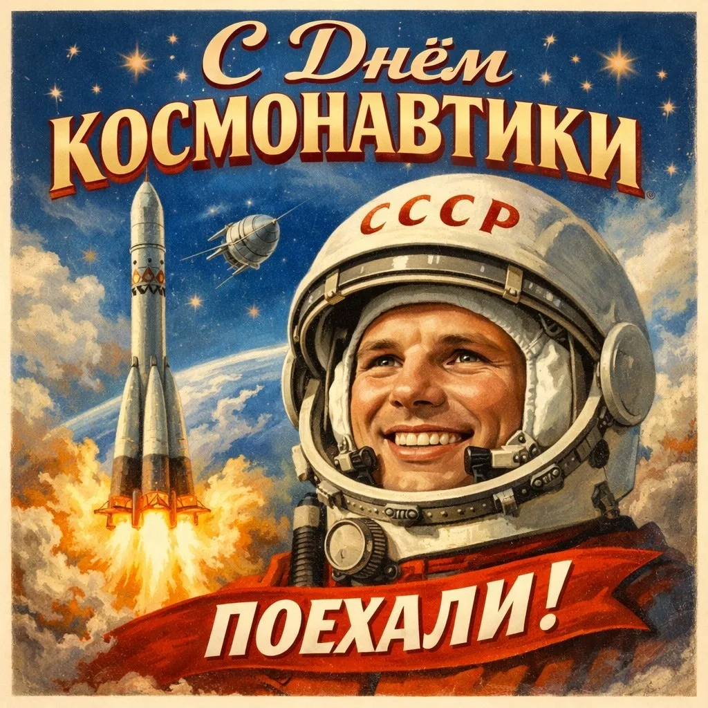 🚀 12 апреля — день, когда мы смотрим в небо с особой гордостью! ✨
Ровно 65 лет назад, 12 апреля 196