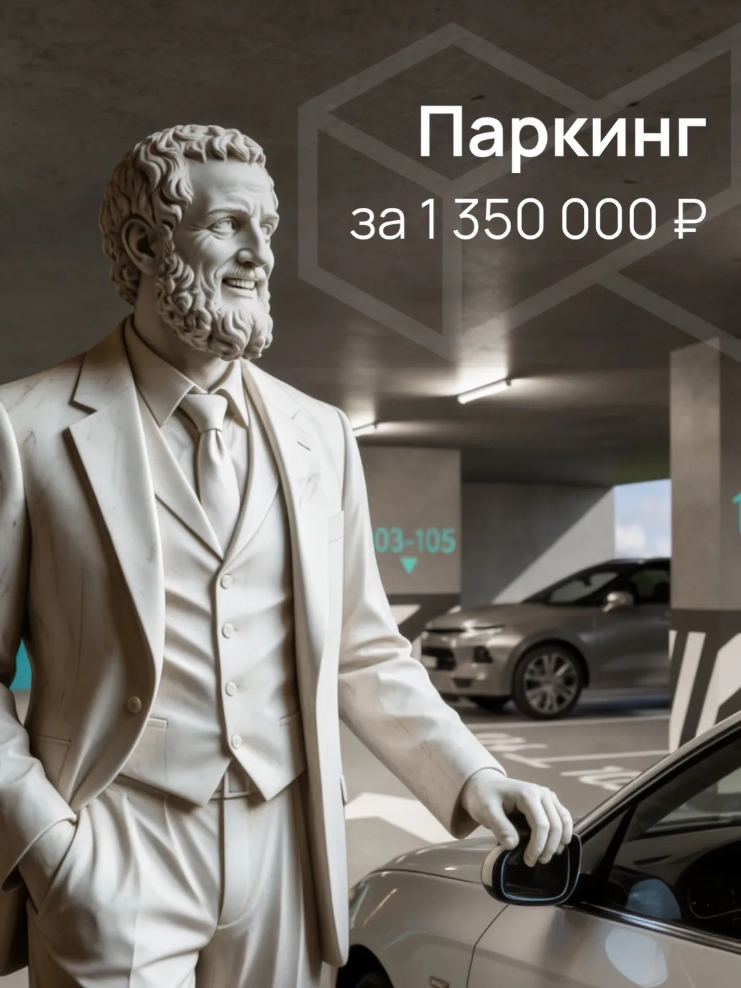 Паркинг за 1 350 000 ₽ в ЖК «Философия Идеалистов на Черкасской»