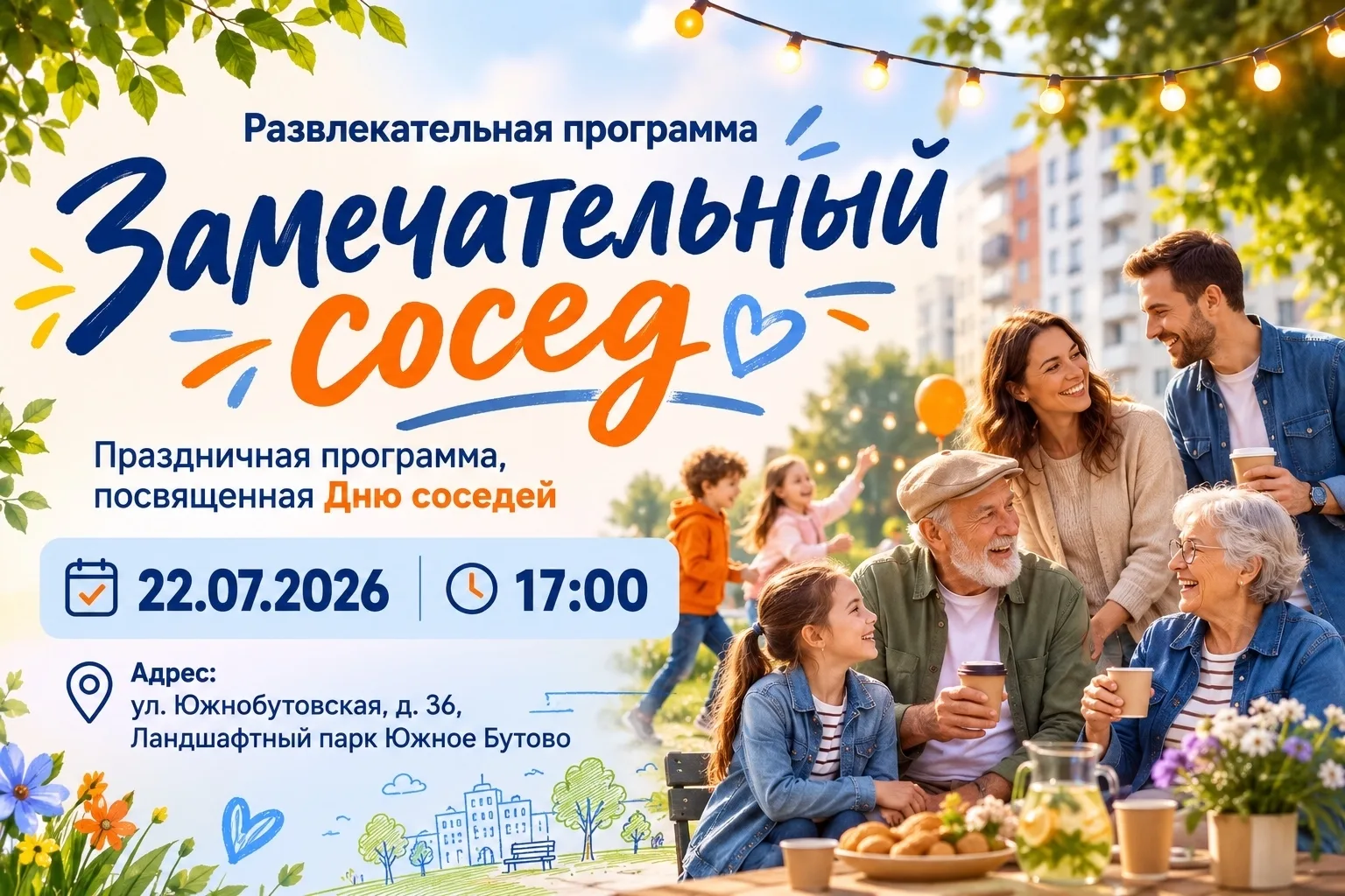 Щербинка | Дрожжино | Бутово | Москва🏡

«Замечательный сосед» 🎉 — праздничное событие, посвященное