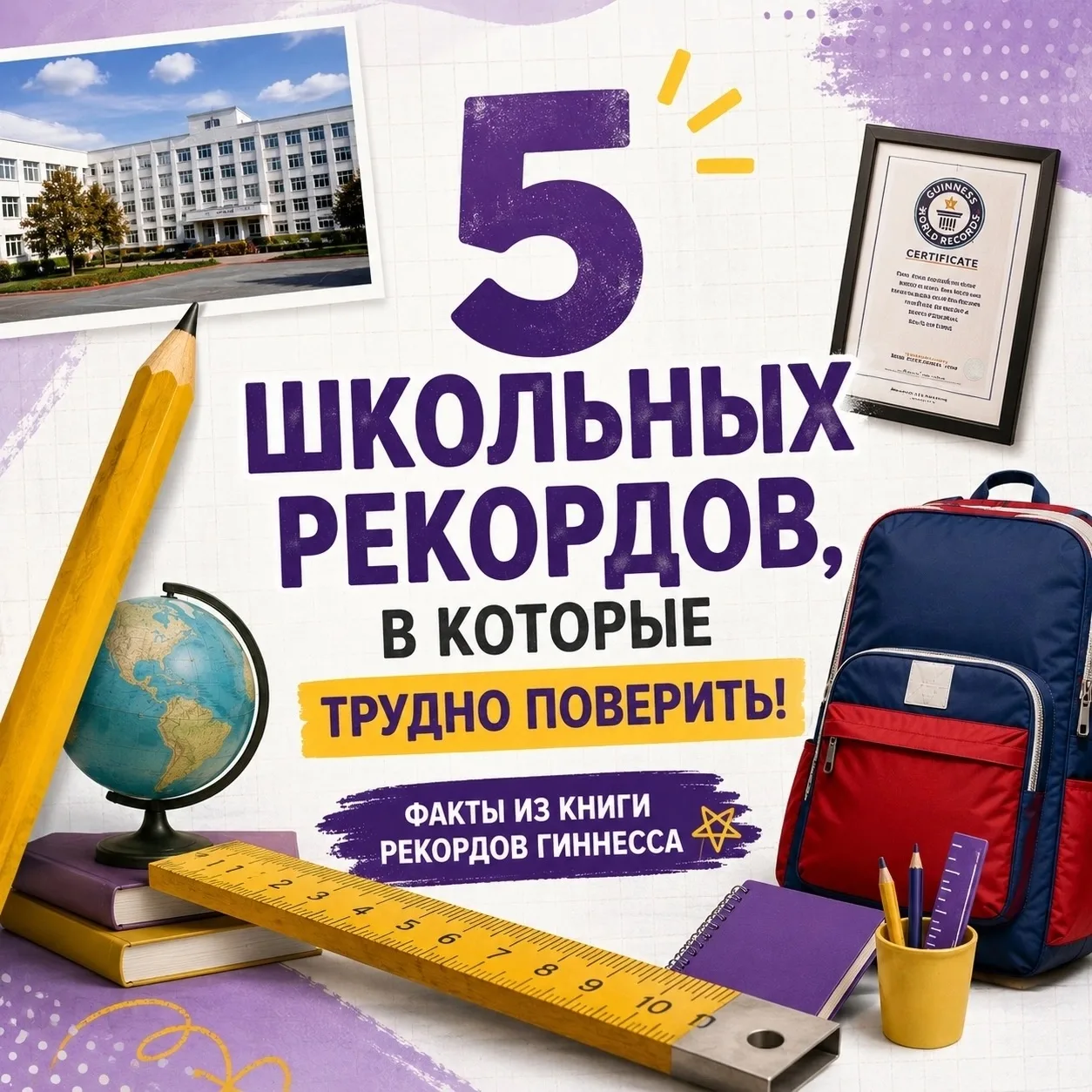 🌍 Школьные рекорды, в которые трудно поверить!