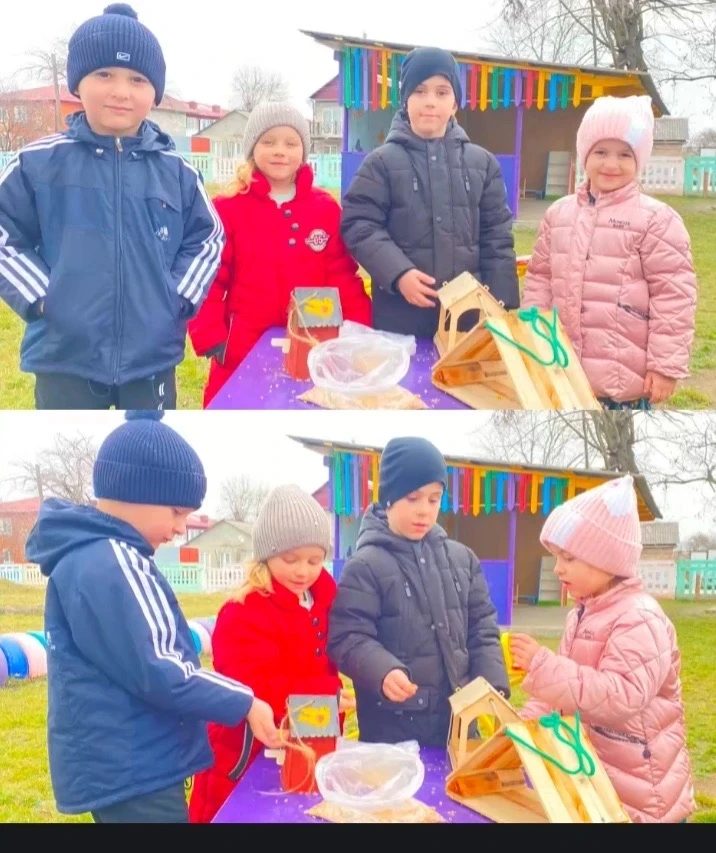 Наши ребята продолжают акцию «Покормите птиц» 🐦🐦‍⬛