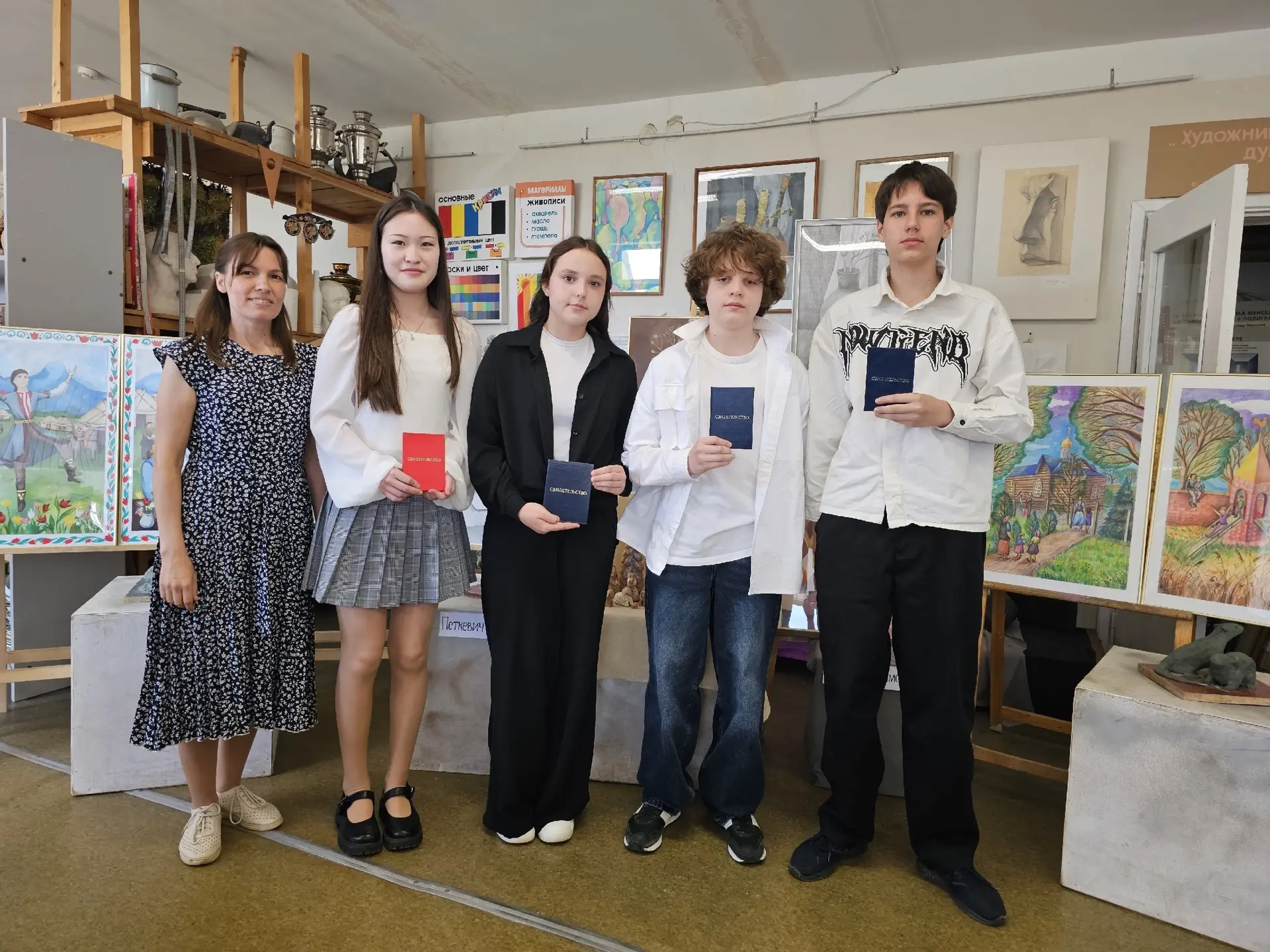 🎨 27 мая прошла защита выпускных работ учащихся преподавателя Маликовой Надежды Никола...
