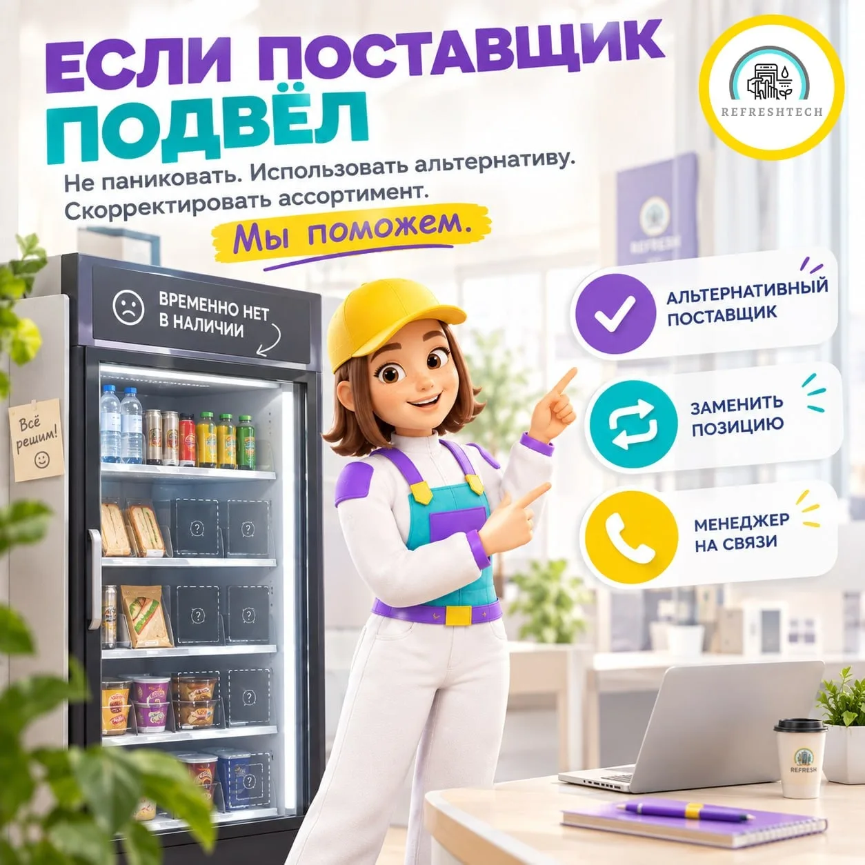 ☕️ Поставщики иногда подводят. Это не катастрофа. Это — задача, у которой есть решение.